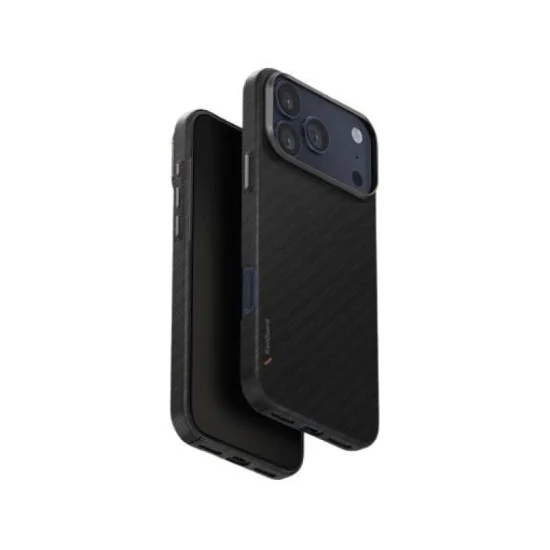 Uniq Hybrid Iphone 17 Pro Max (2025) 6.9 Magclick Charging Keva Edge - Carbon Black